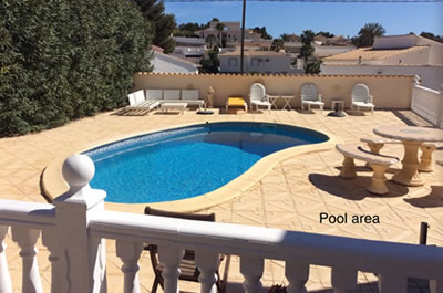 rent a 3 bedrooom villa calpe spain